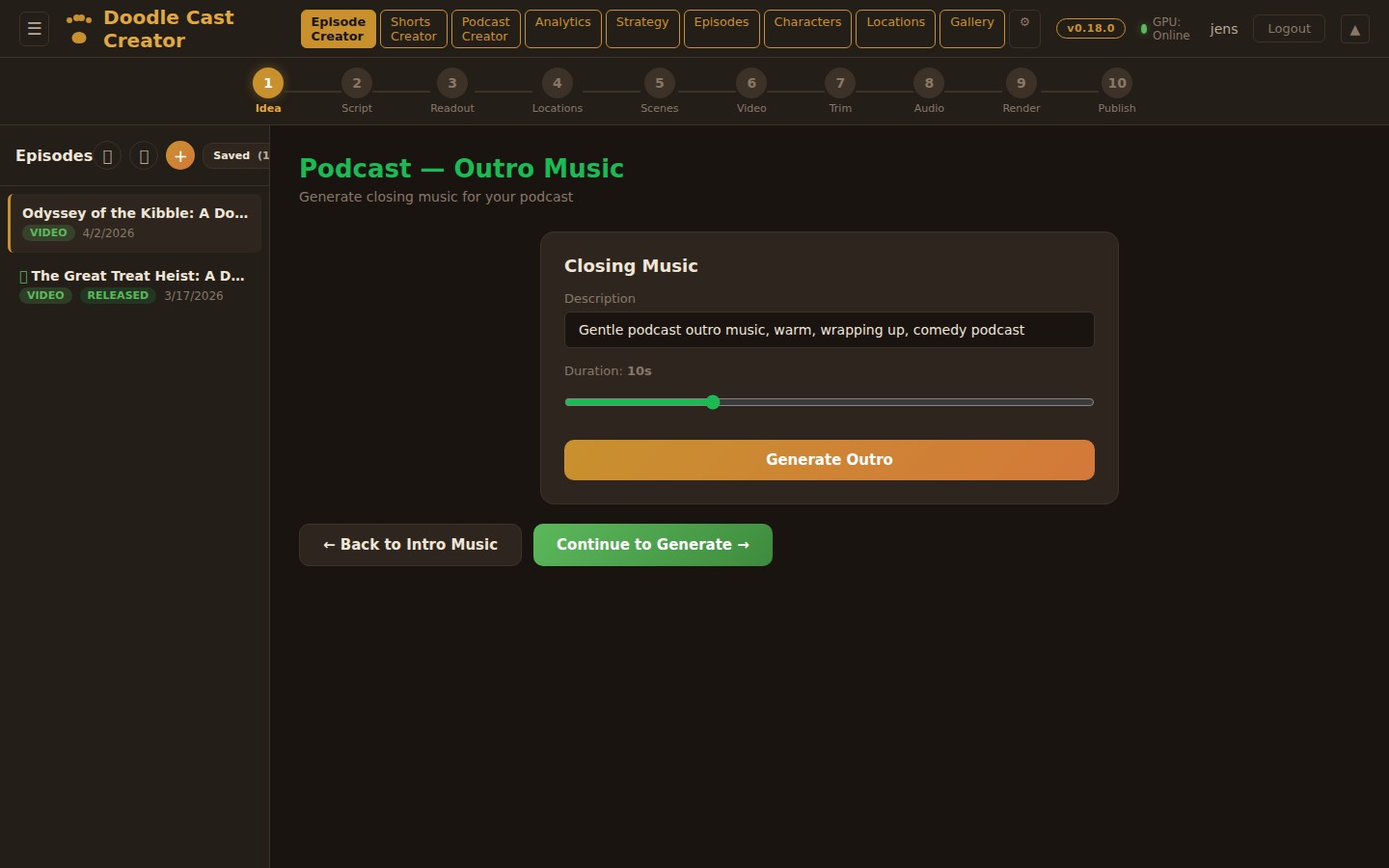 Podcast voices