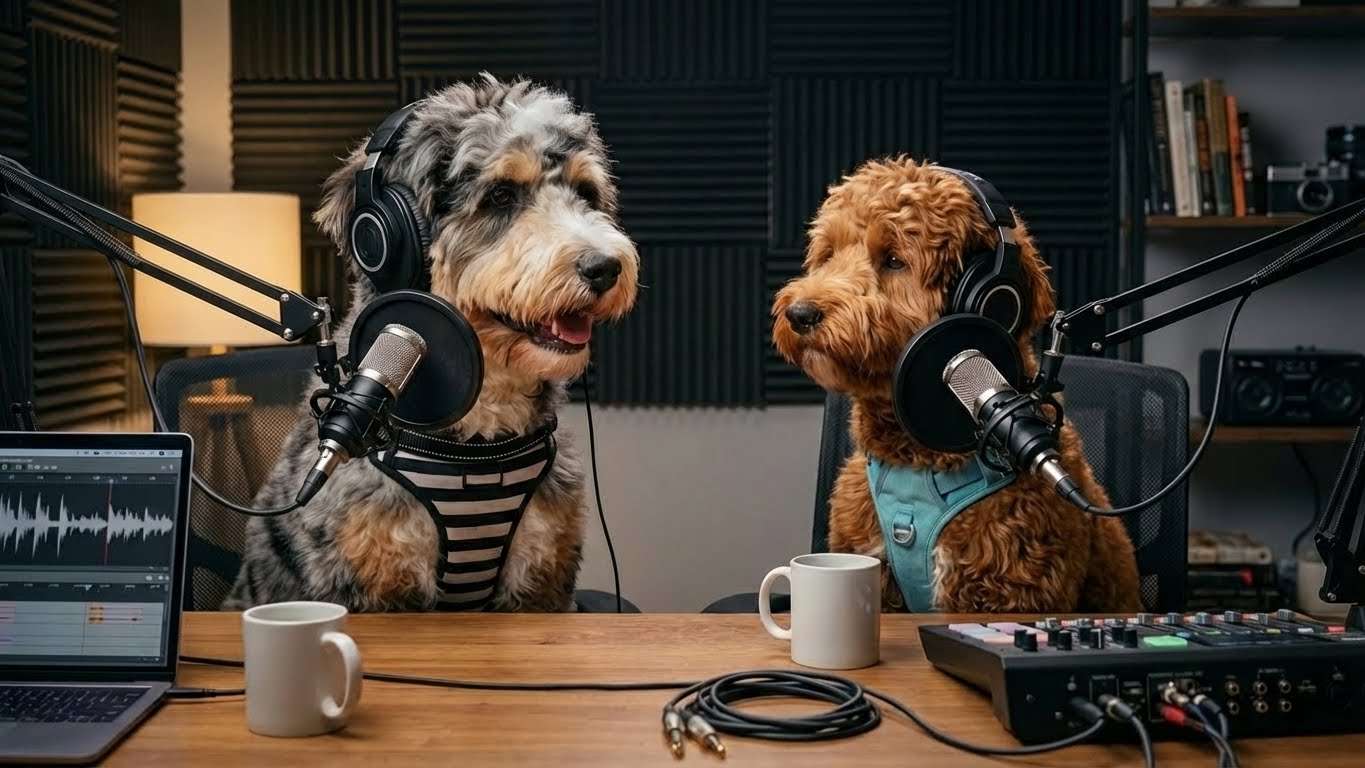 TheDoodleCast: An AI-Animated Podcast Hosted Entirely by Dogs