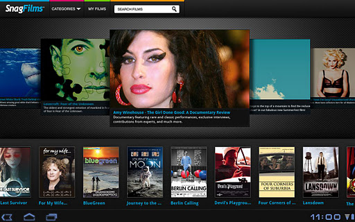 Adobe AIR based Snagfilms available for Android, Kindle Fire and Playbook