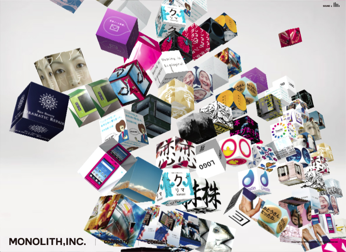 Monolith - A Playful Agency Site with Stage3D