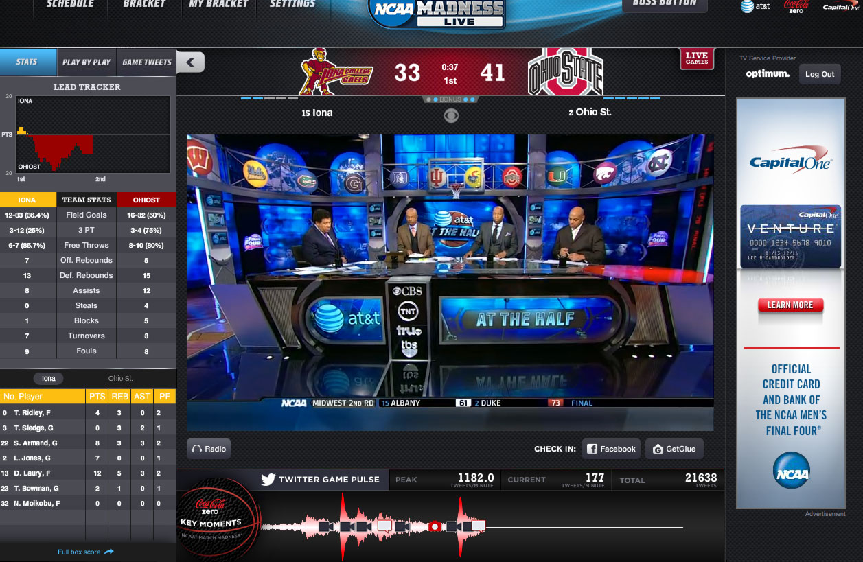 March Madness 2013 Live Streaming