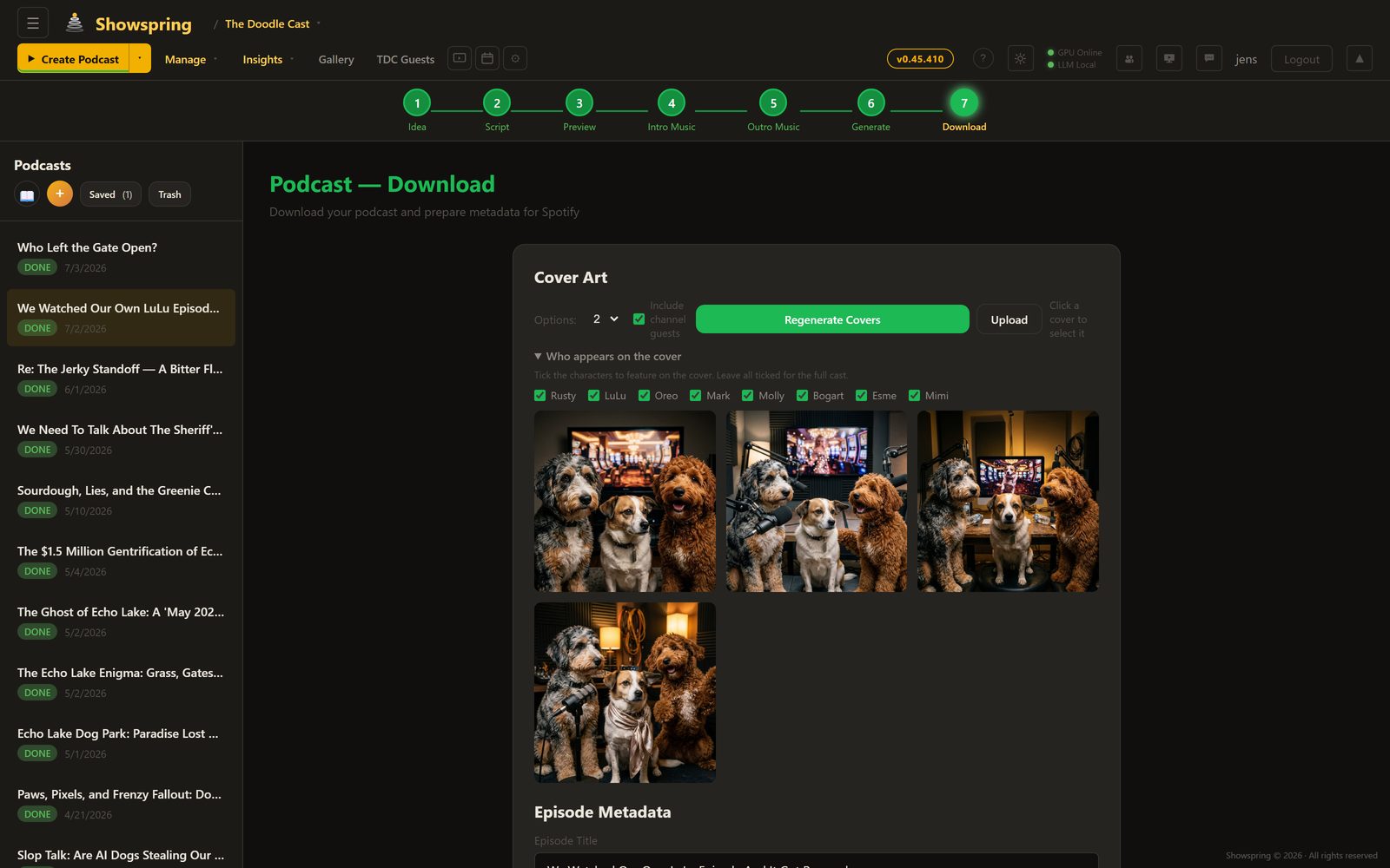 Podcast cover art and download